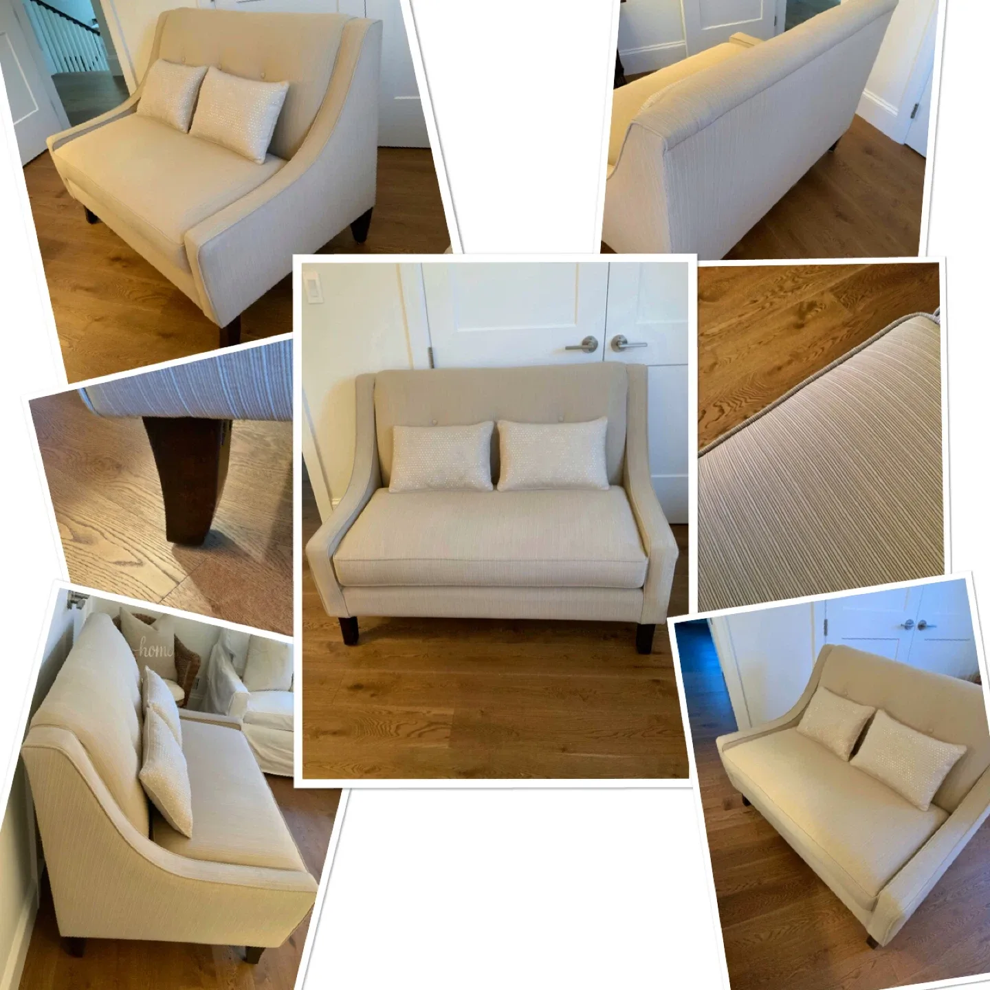 ⭐️Beautiful Custom Elte Loveseat And Cushions⭐️