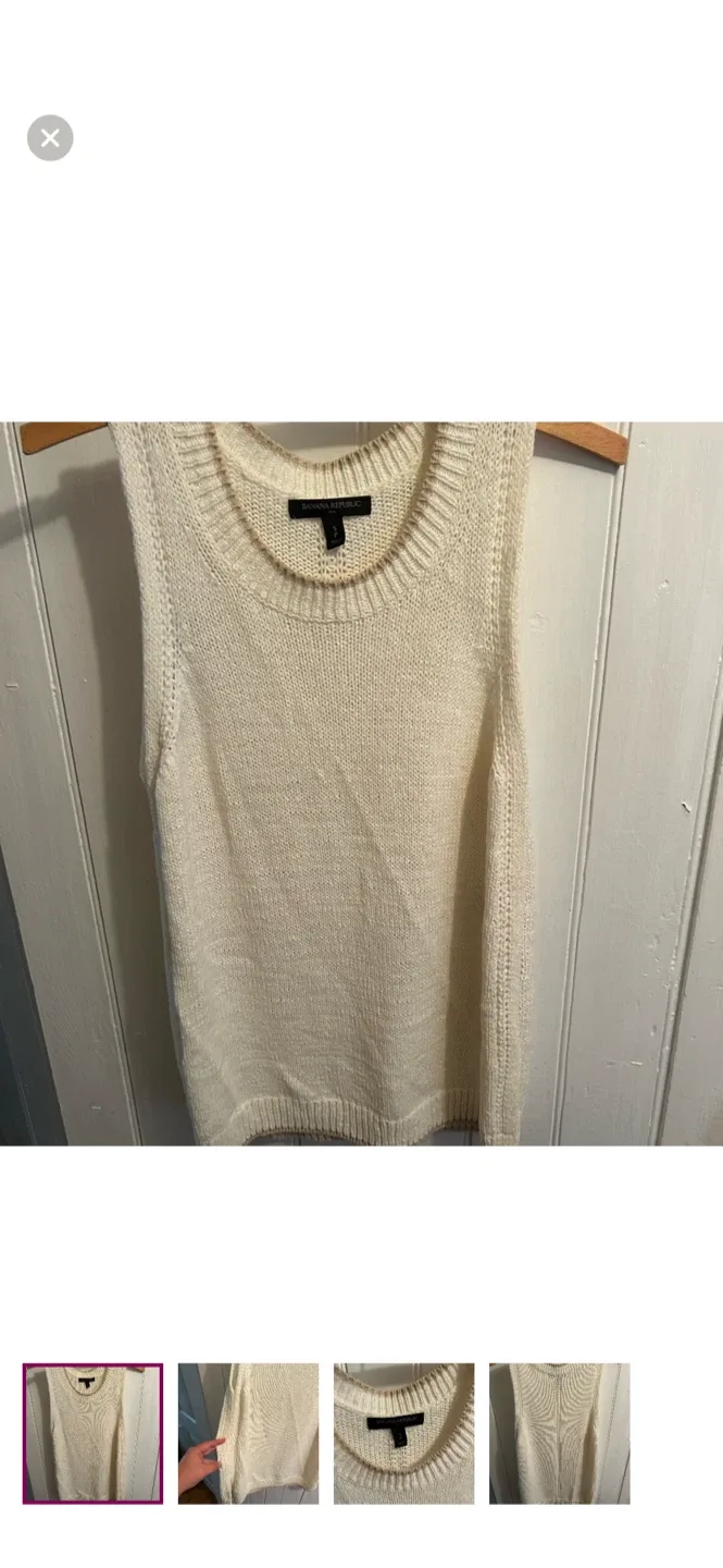 Banana Republic Sleeveless Sweater Vest - Size S