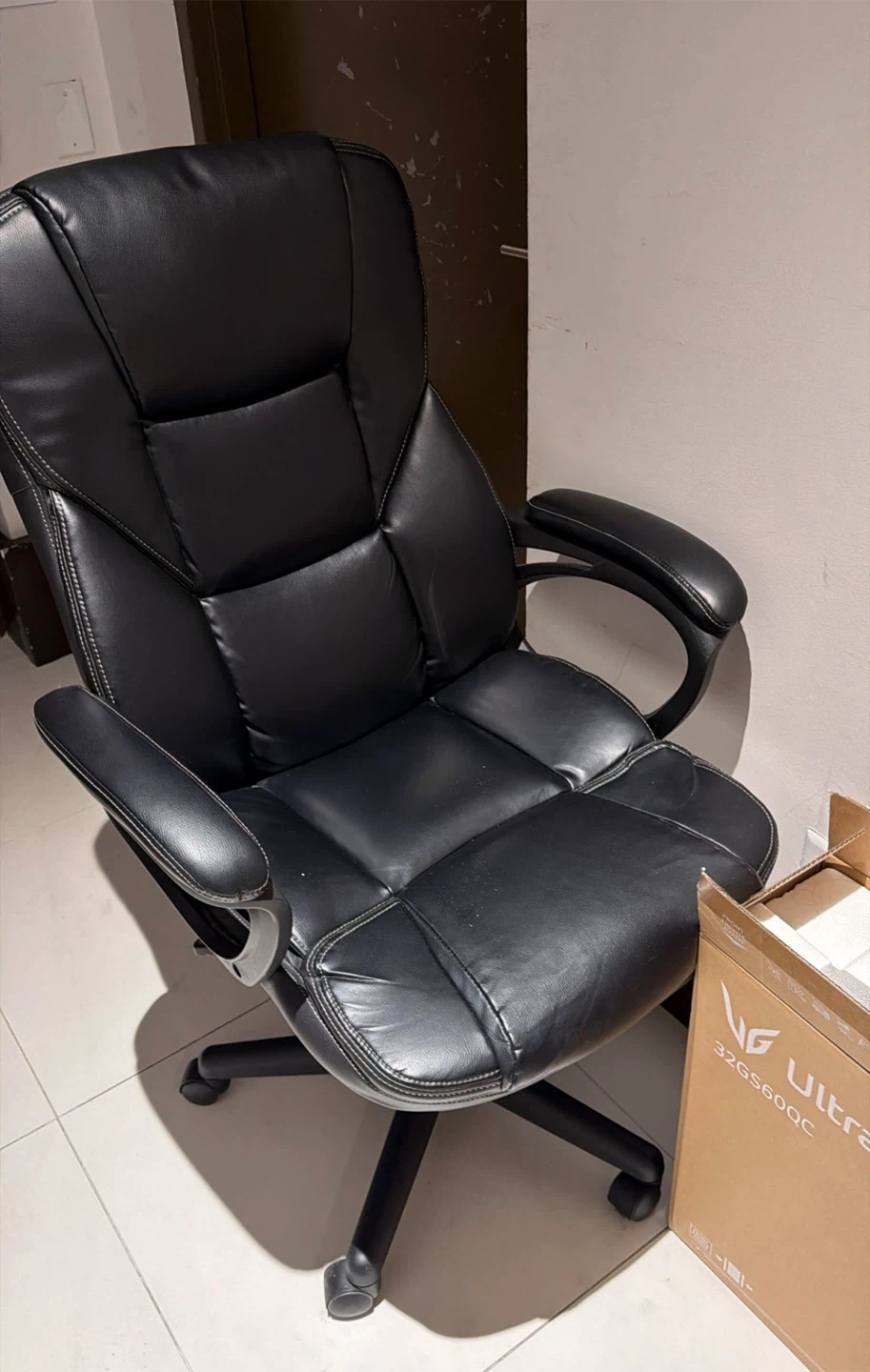 Black Leather Office Chair