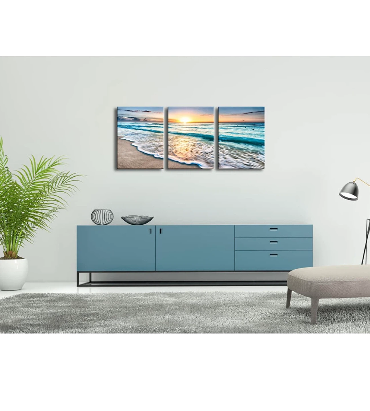 Beach Canvas Wall Art - 3 Piece Set - photo 4
