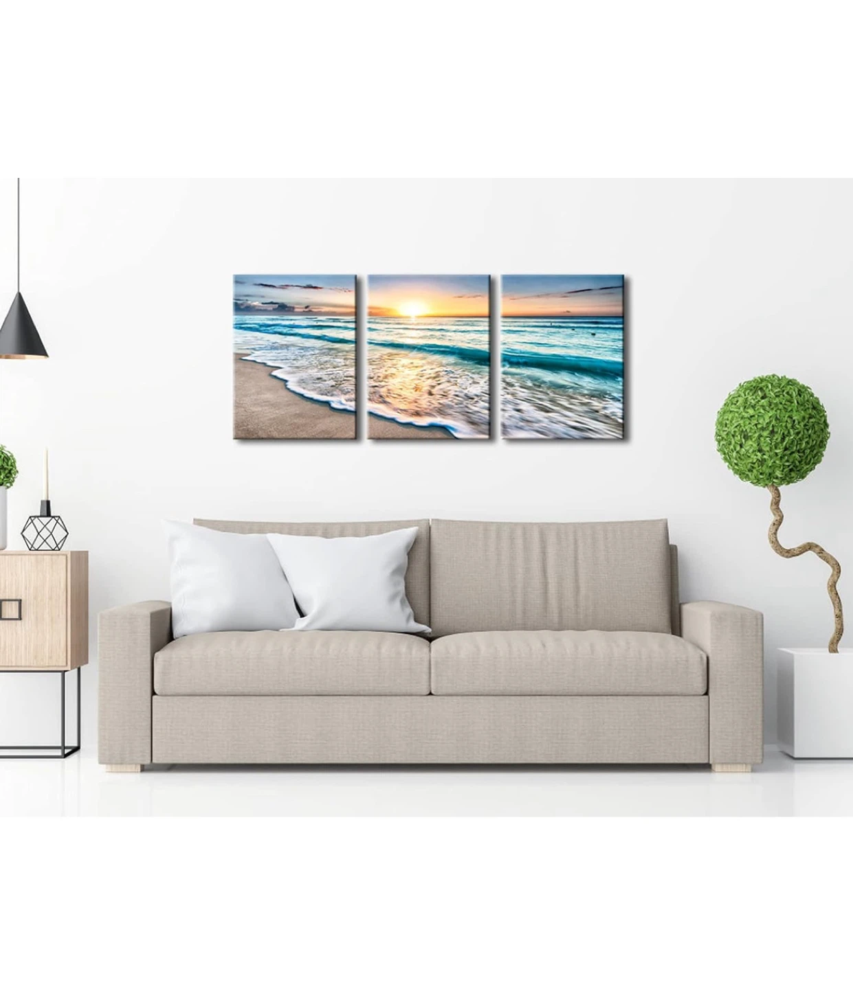 Beach Canvas Wall Art - 3 Piece Set - photo 2