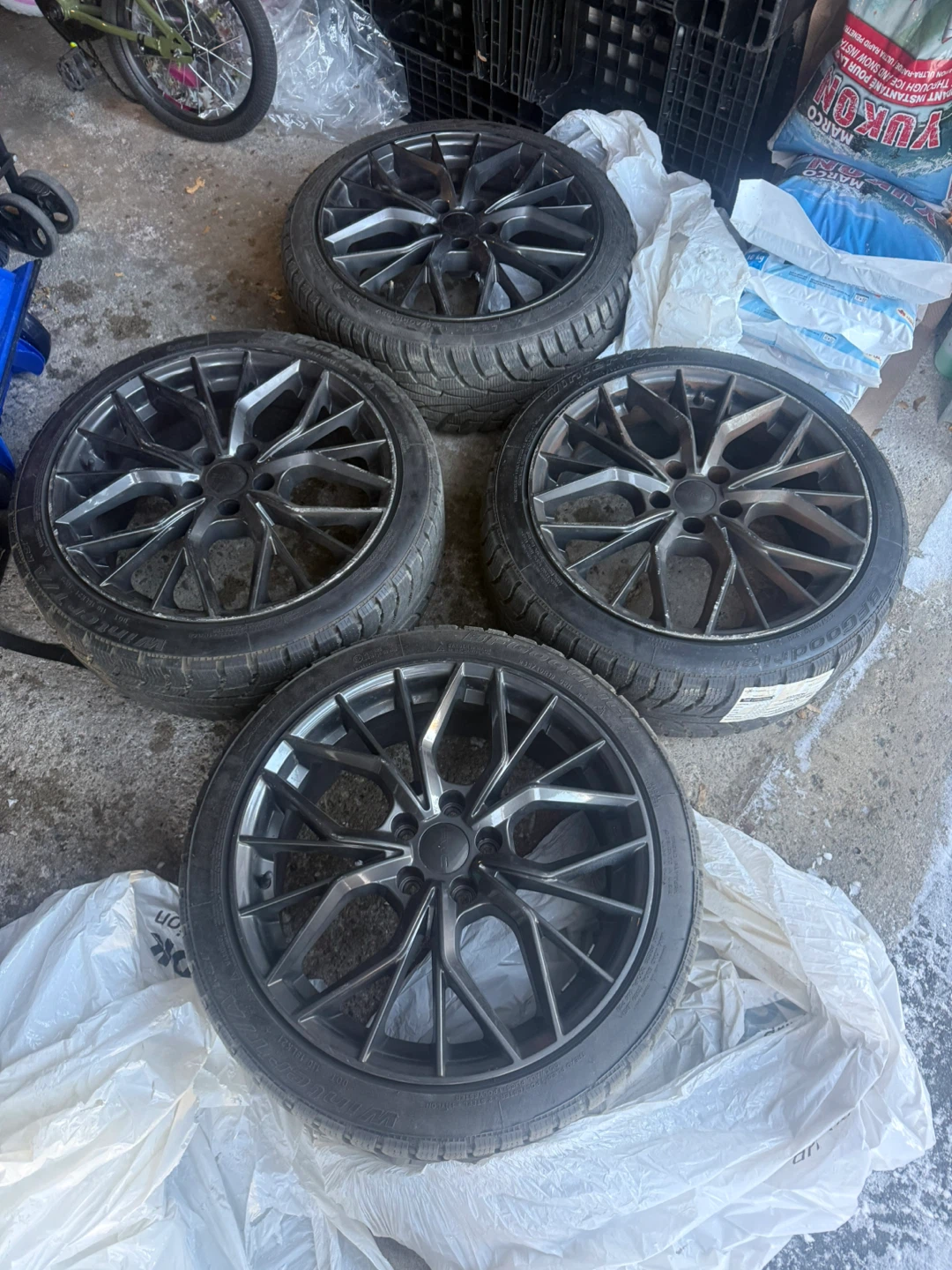 BF Goodrich 235/40R19 Winter Tires on Rims - Set of 4