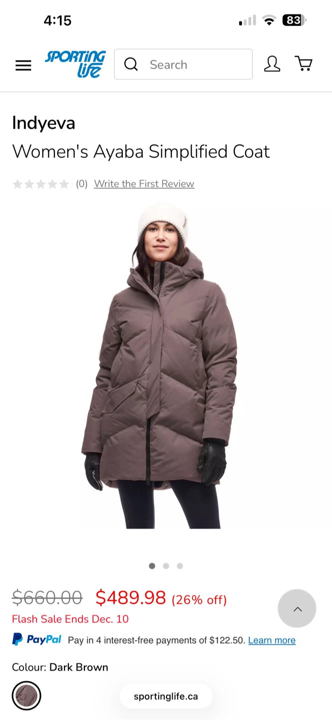 Indyeva Ayaba Simplified Coat - Large