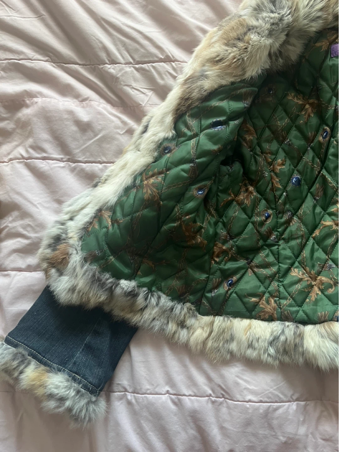 n. by Noco Denim Jacket with Fur Trim - photo 4