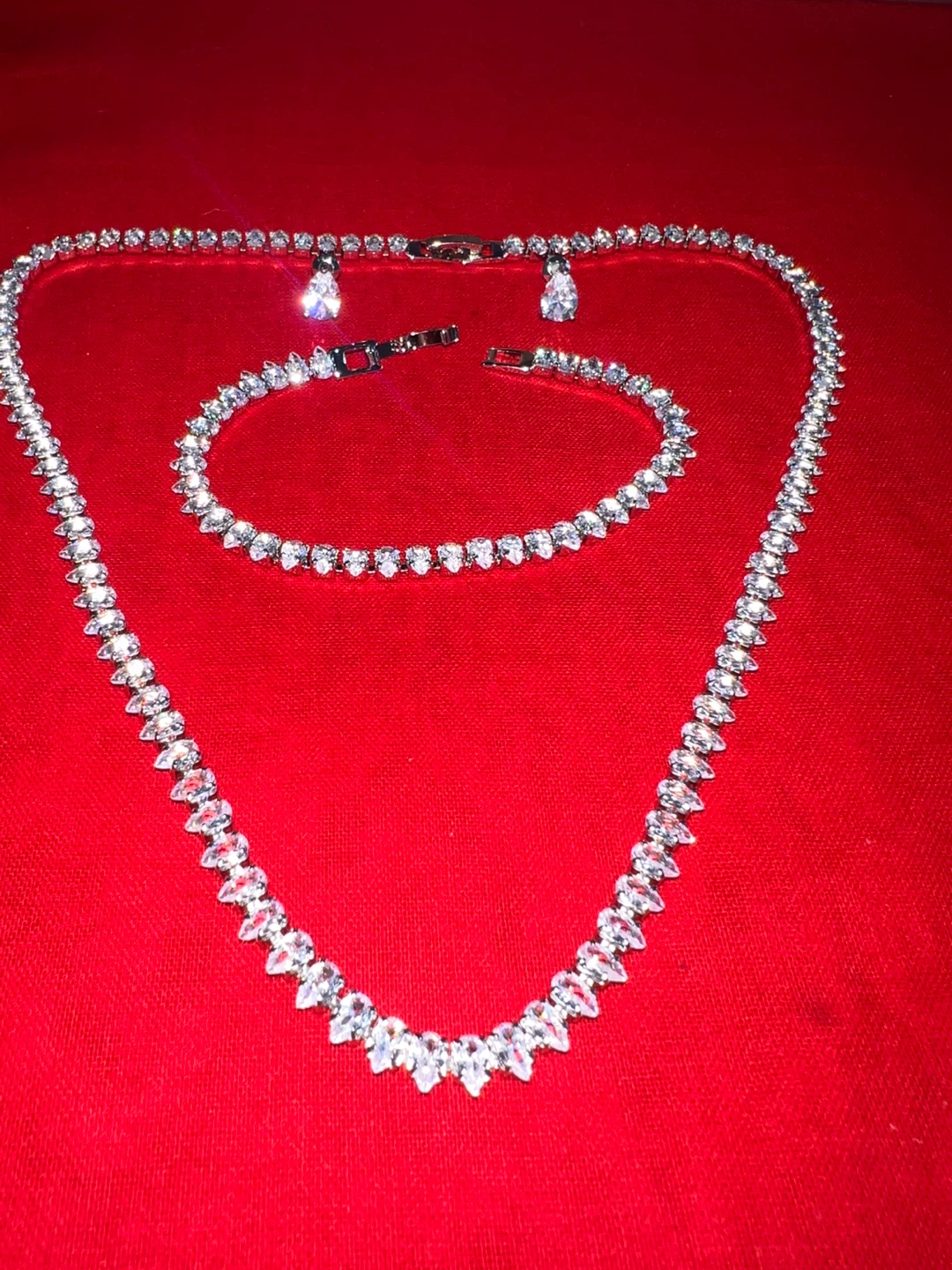 Necklace, Bracelet, and Earring Set