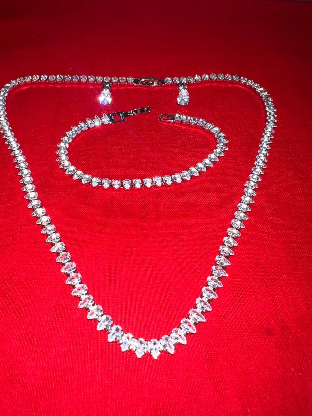 Necklace, Bracelet, and Earring Set