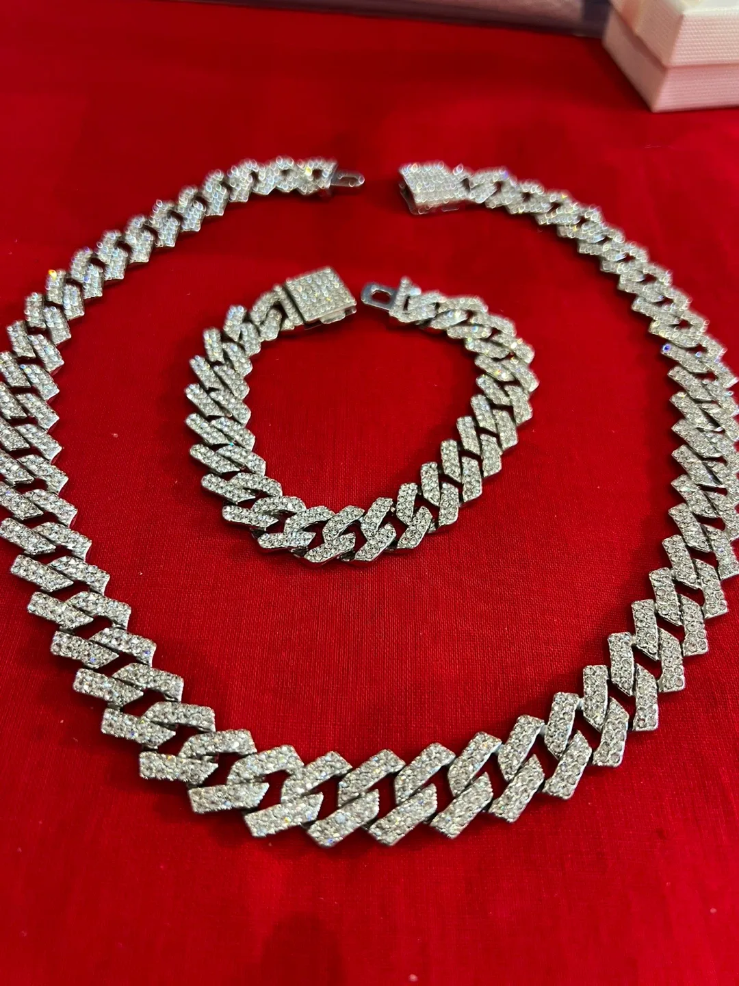 Cuban Link Chain & Bracelet Set