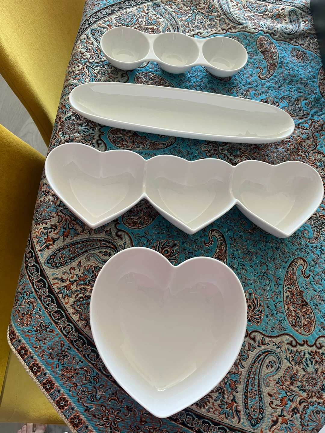 White Ceramic Serving Dishes Set