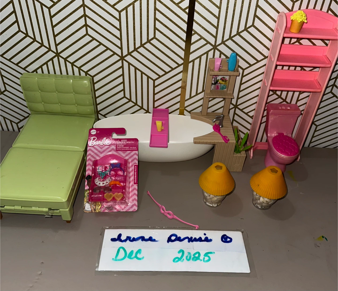 Barbie Dollhouse Furniture Lot includes Mattell TNT Barbie Doll!