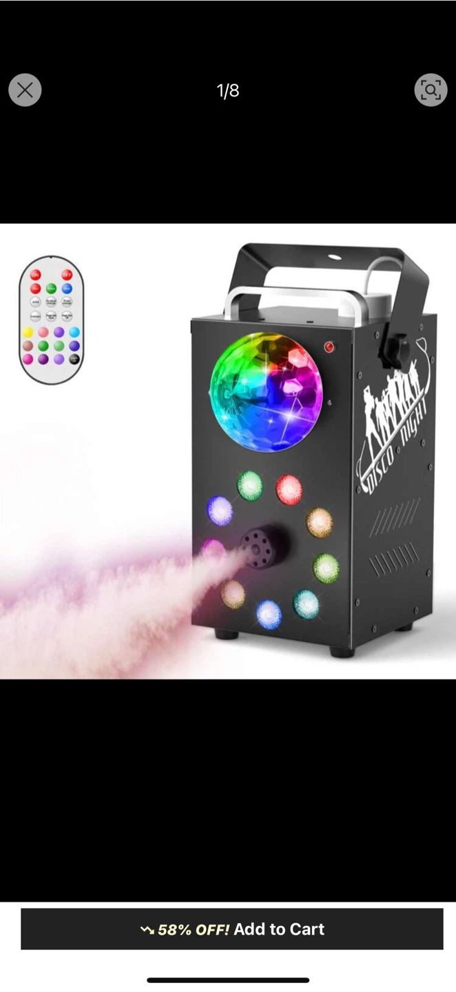 Disco Night Fog Machine - photo 2