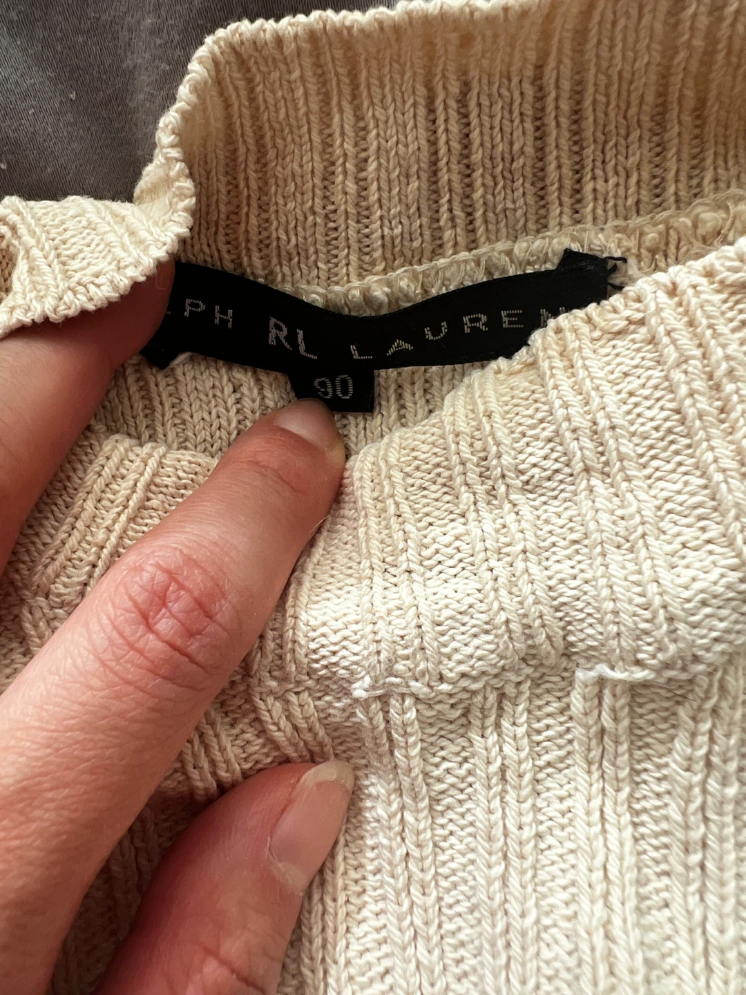 Ribbed Knit Top - Size 90 - photo 3