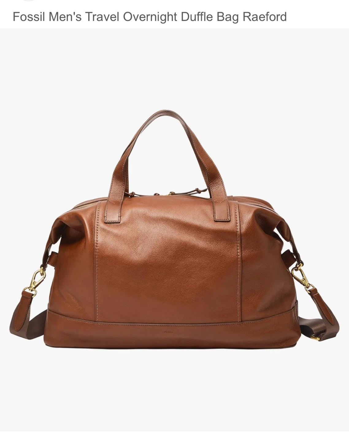 Fossil  Leather Travel Duffle Bag