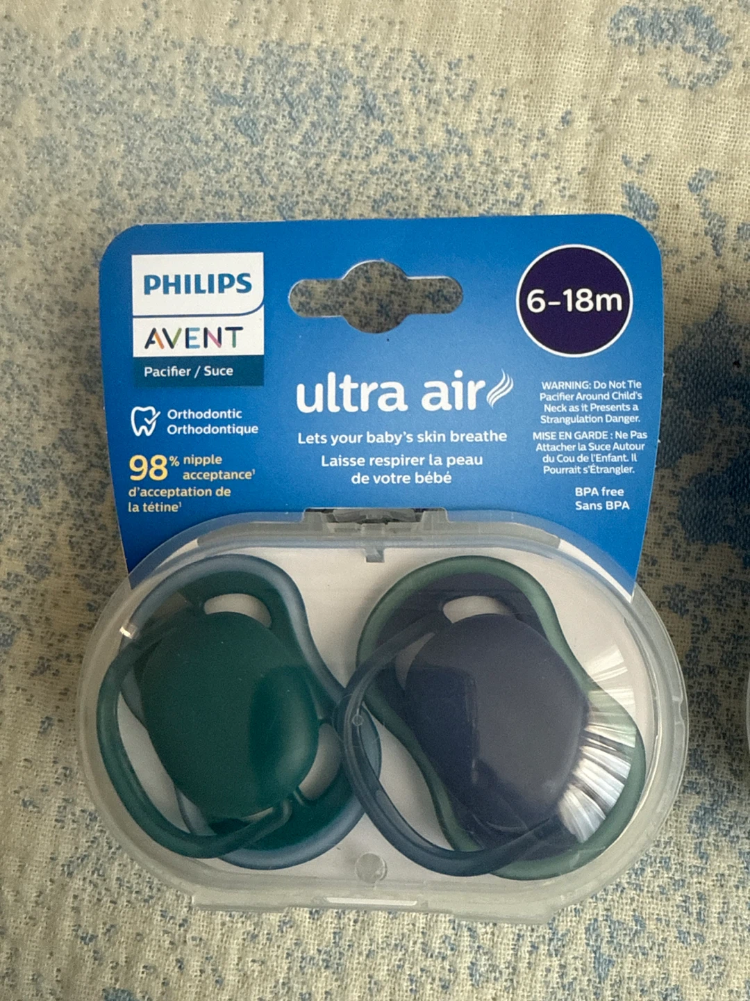 New Philips Avent Ultra Air Pacifiers (6-18m)