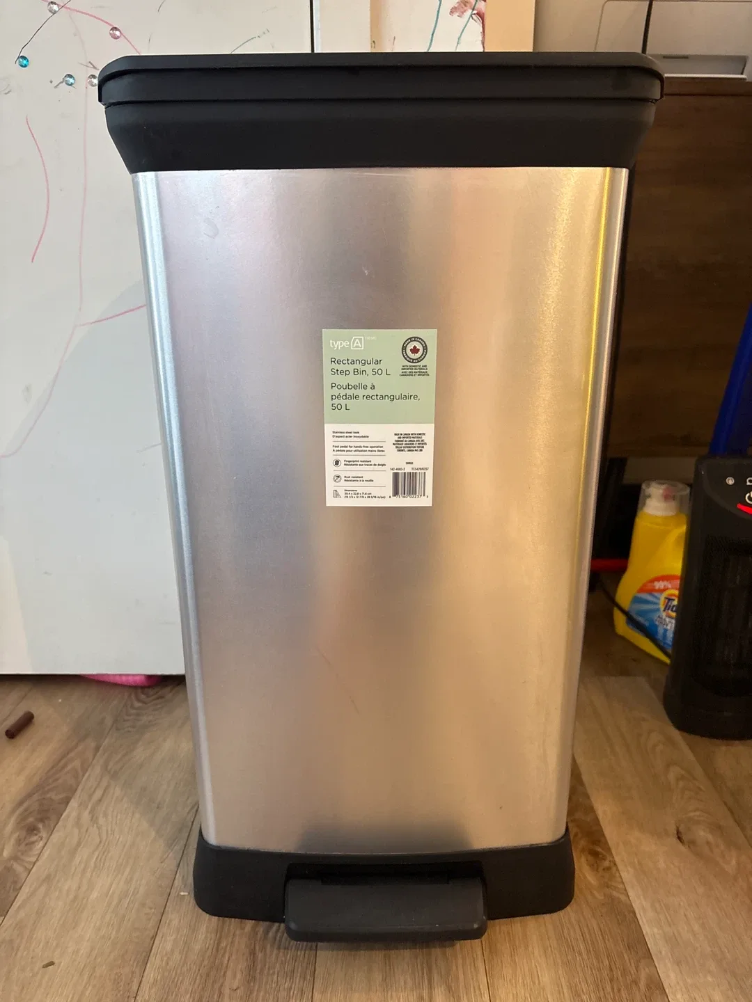 Type A Rectangular Step Bin - 50 L