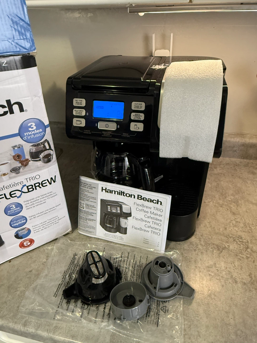 NEW Hamilton Beach FlexBrew Trio 2-Way Coffee Maker - photo 2