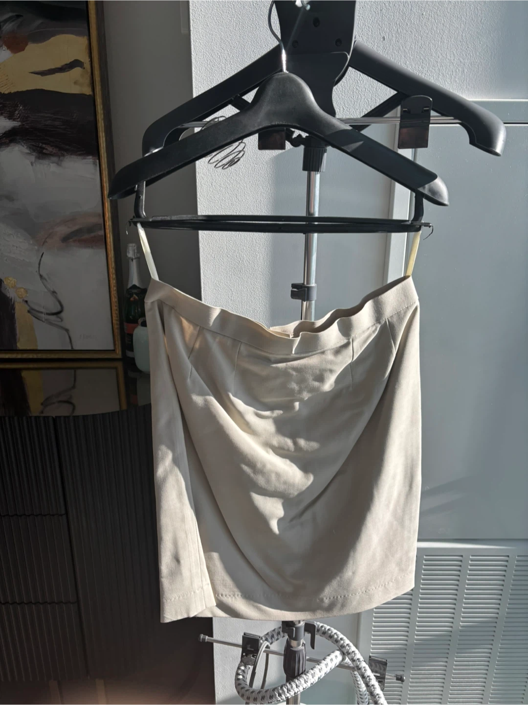 Beige Blazer and Skirt Set - photo 3