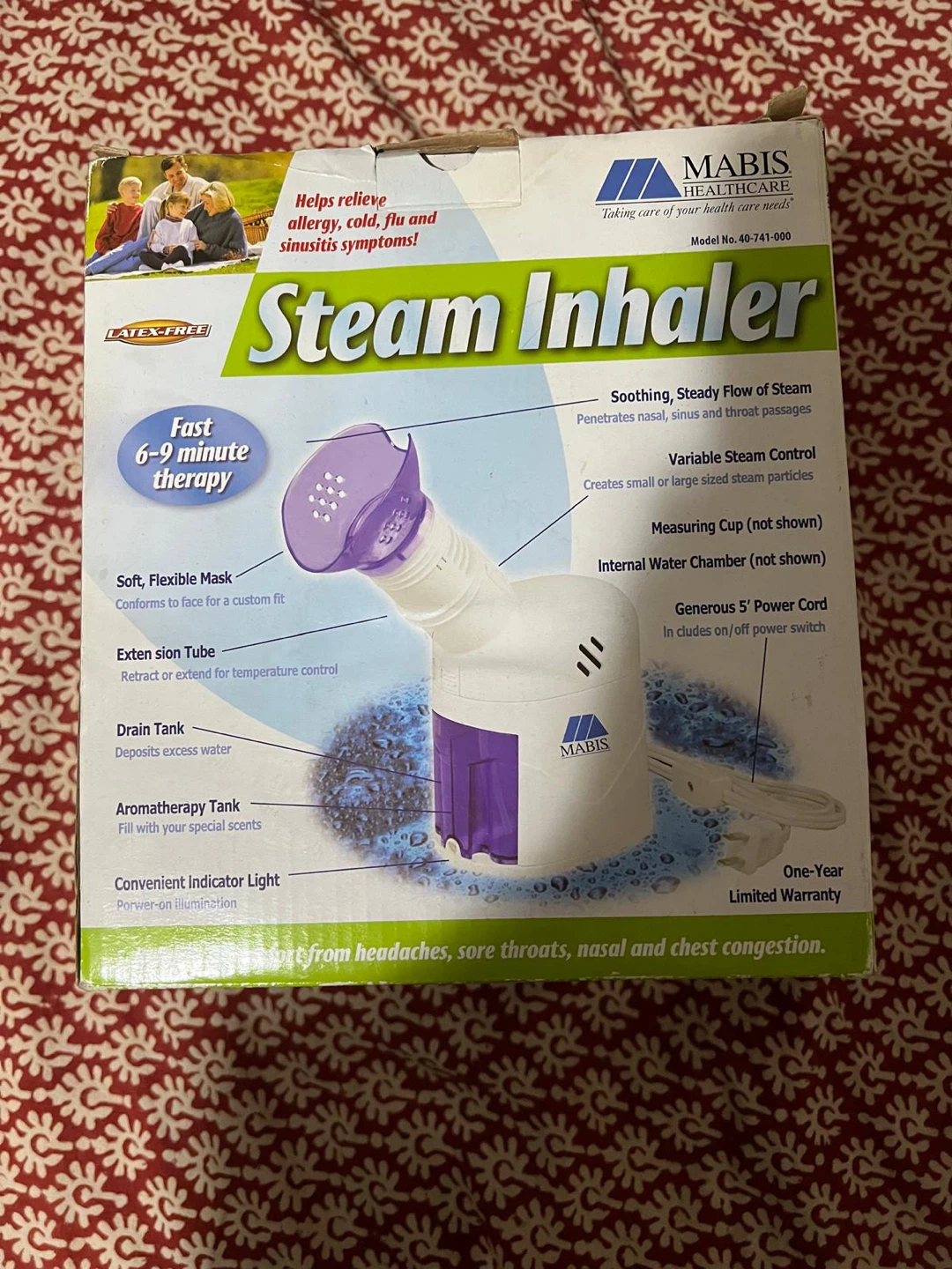 Mabis Healthcare Steam Inhaler