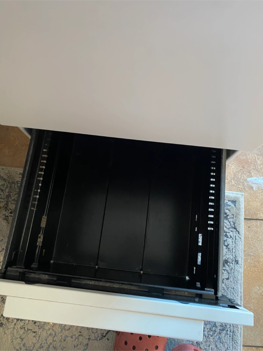 White Filing Cabinet - Two Drawers - photo 2
