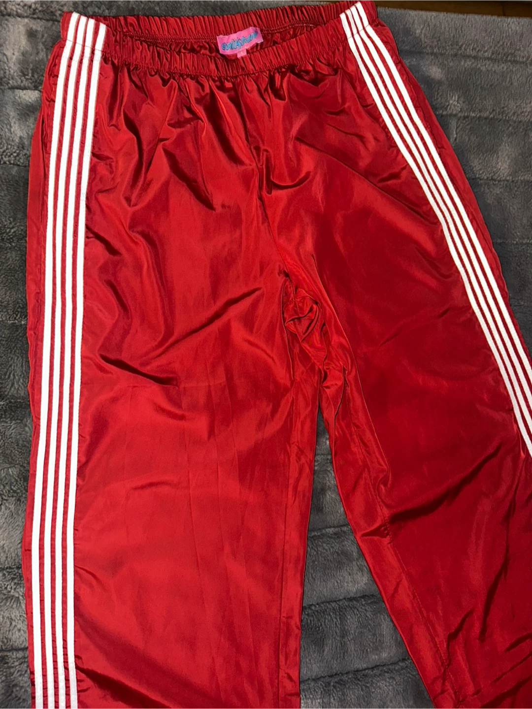 Edikted Red Track Pants Size S - photo 3