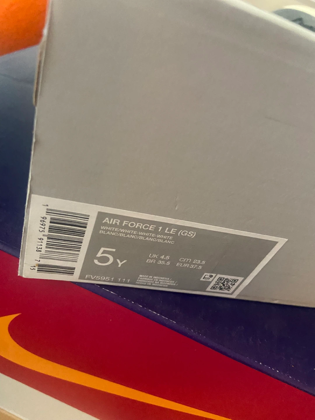 Nike Air Force 1 LE (GS) Size 5Y - photo 2