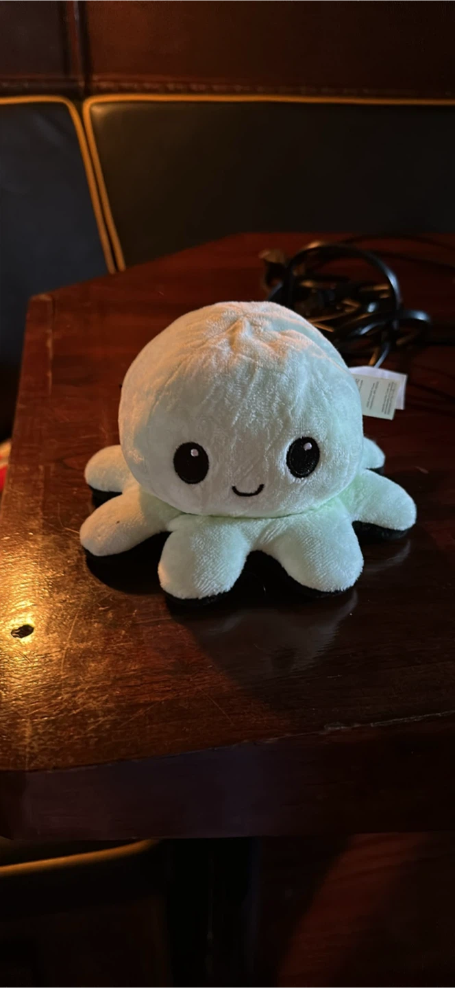 Reversible Octopus Plushie - Black & Mint - photo 2