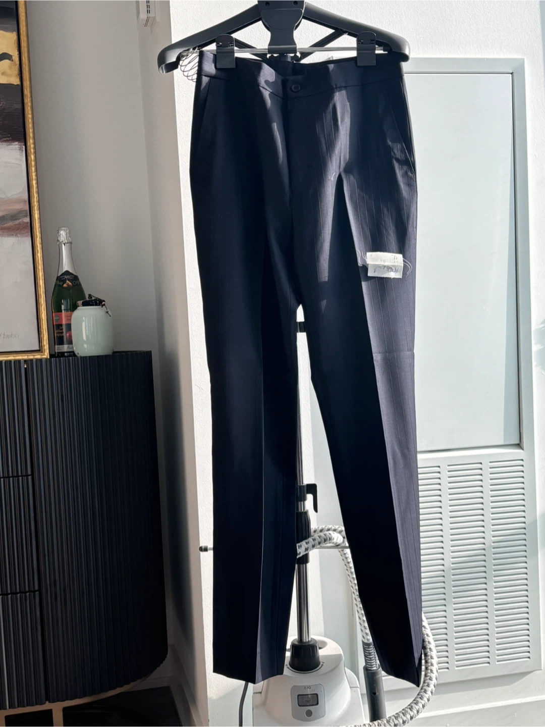 Navy Pinstripe Suit Set blazer and pants - photo 3