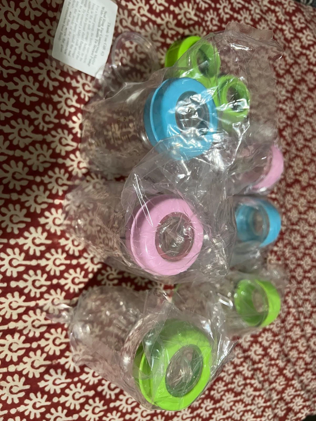 6 Colorful Hamster milk Bottles - New