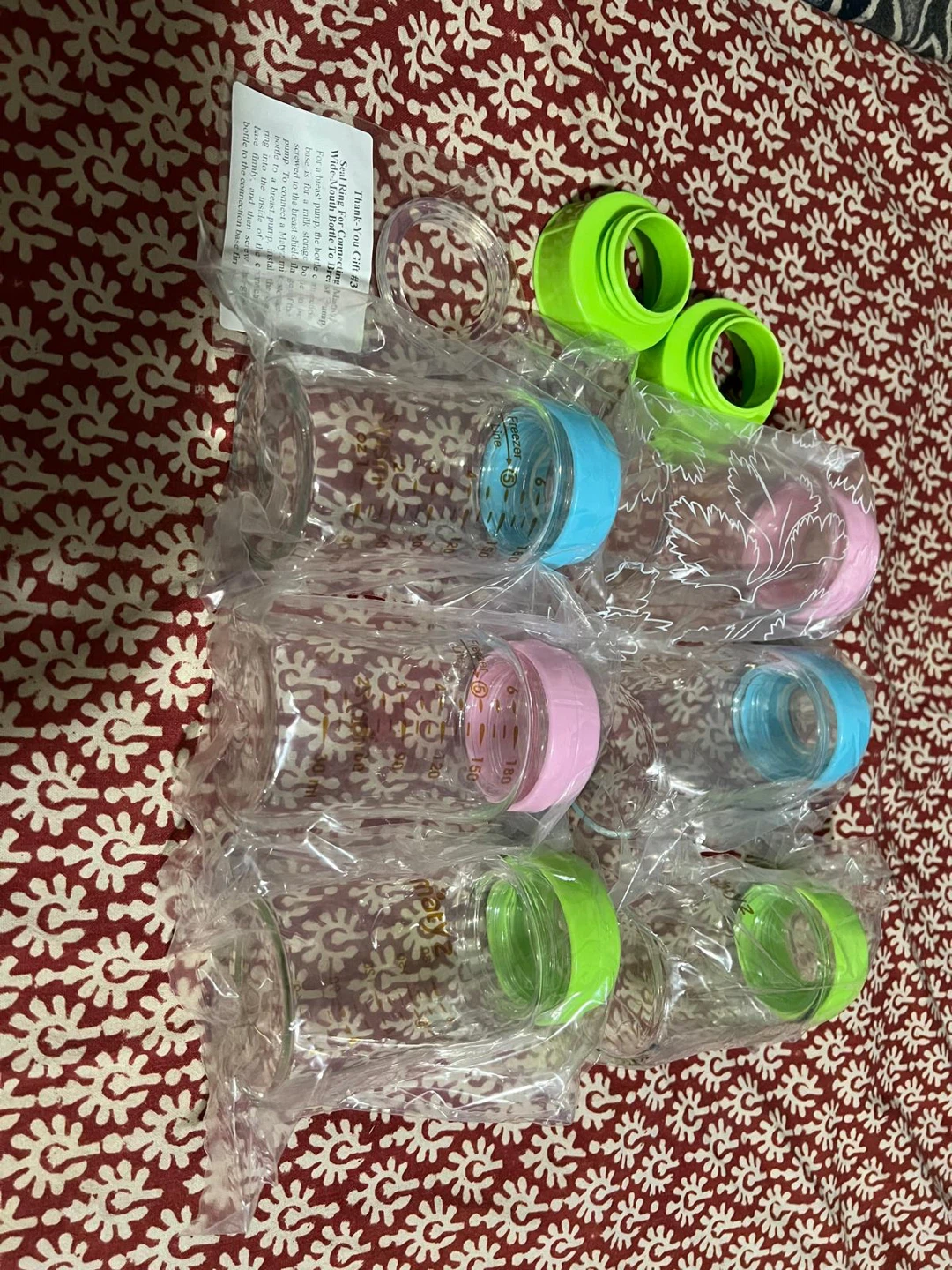 6 Colorful Hamster milk Bottles - New - photo 2