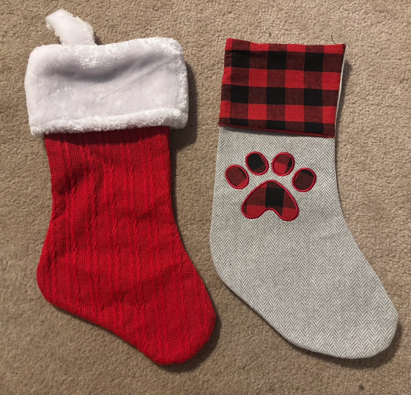 Beautiful Christmas Stockings (2 large, 2 small)