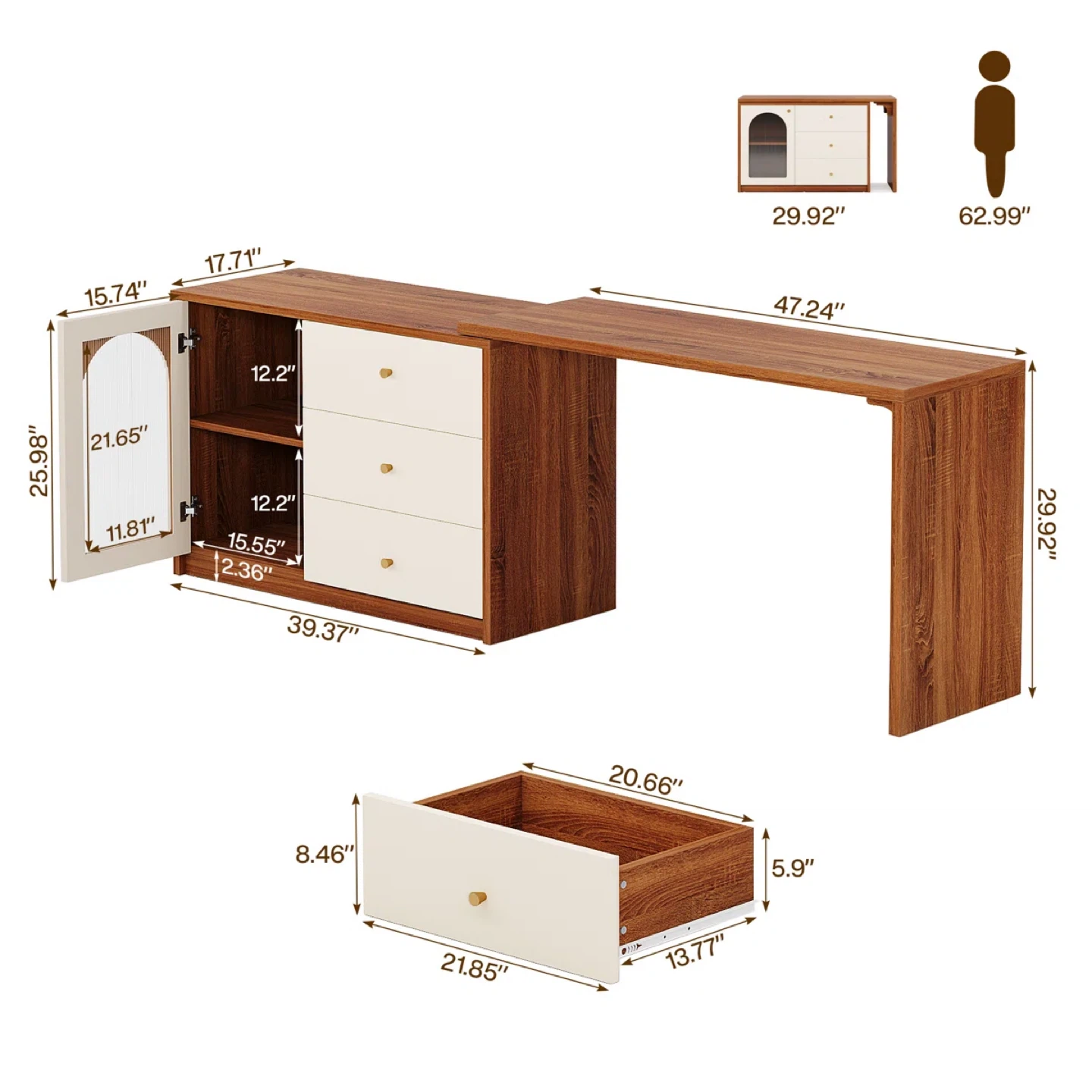 Brand new in box Makeup vanity dressing table - photo 2