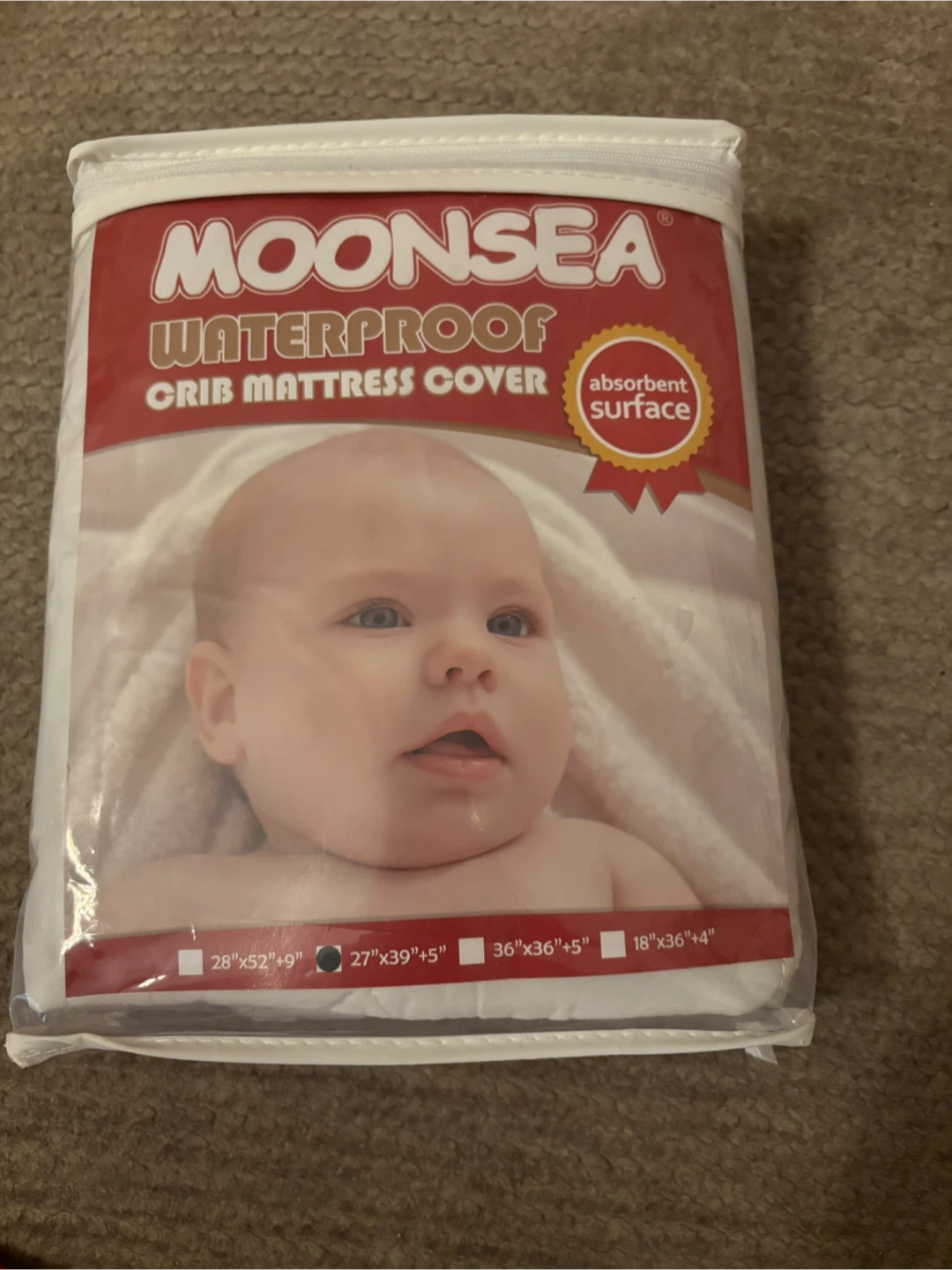 New Moonsea Waterproof Crib Mattress Cover 36"x36"+5"