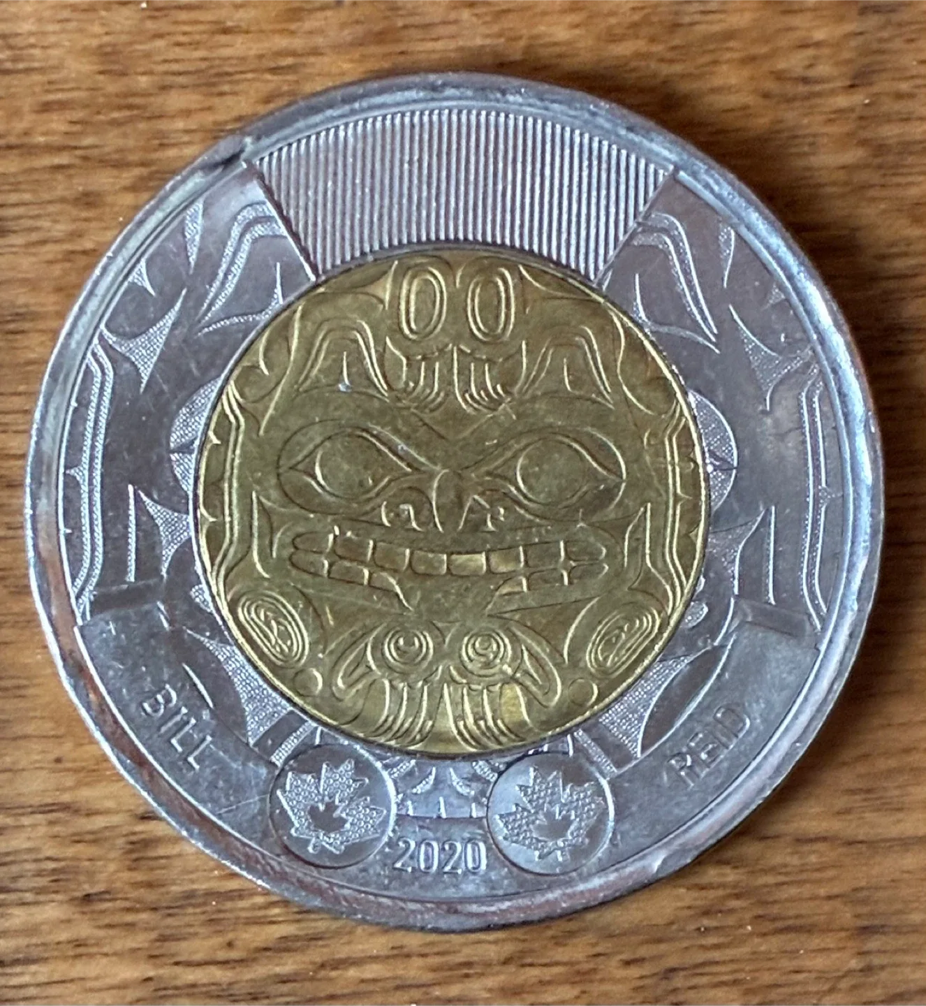 $4 Haida bear Canada 2020 2 Dollar $2 Toonie Bill Reid coin