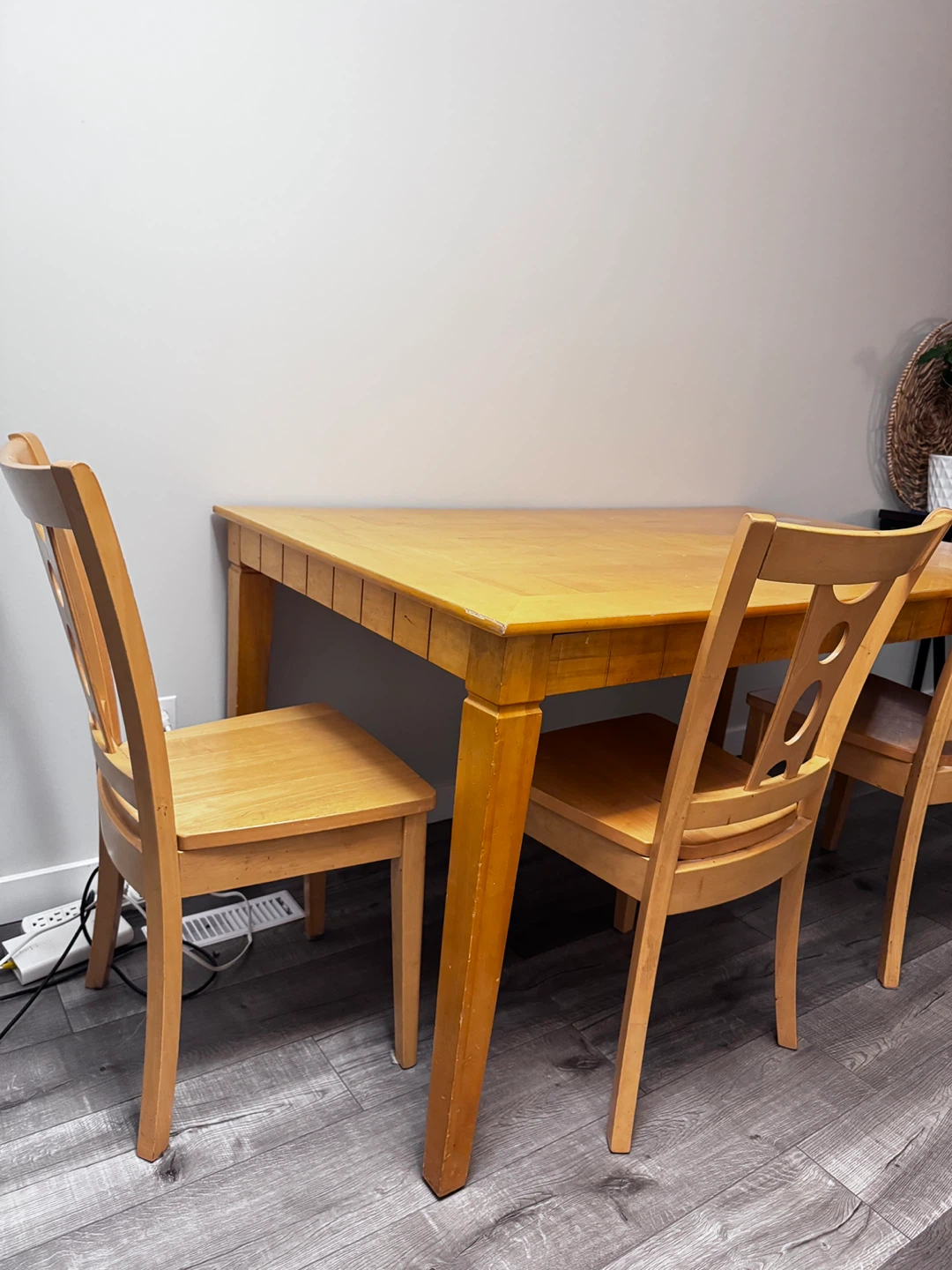 Wooden Dining Table with 6 Chairs - photo 4