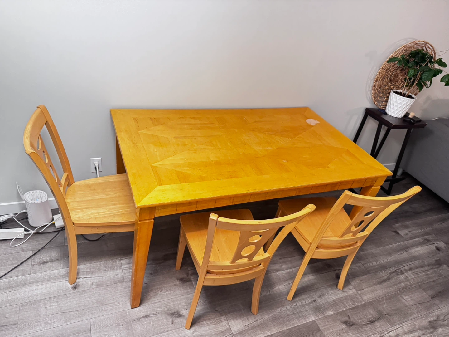 Wooden Dining Table with 6 Chairs - photo 2