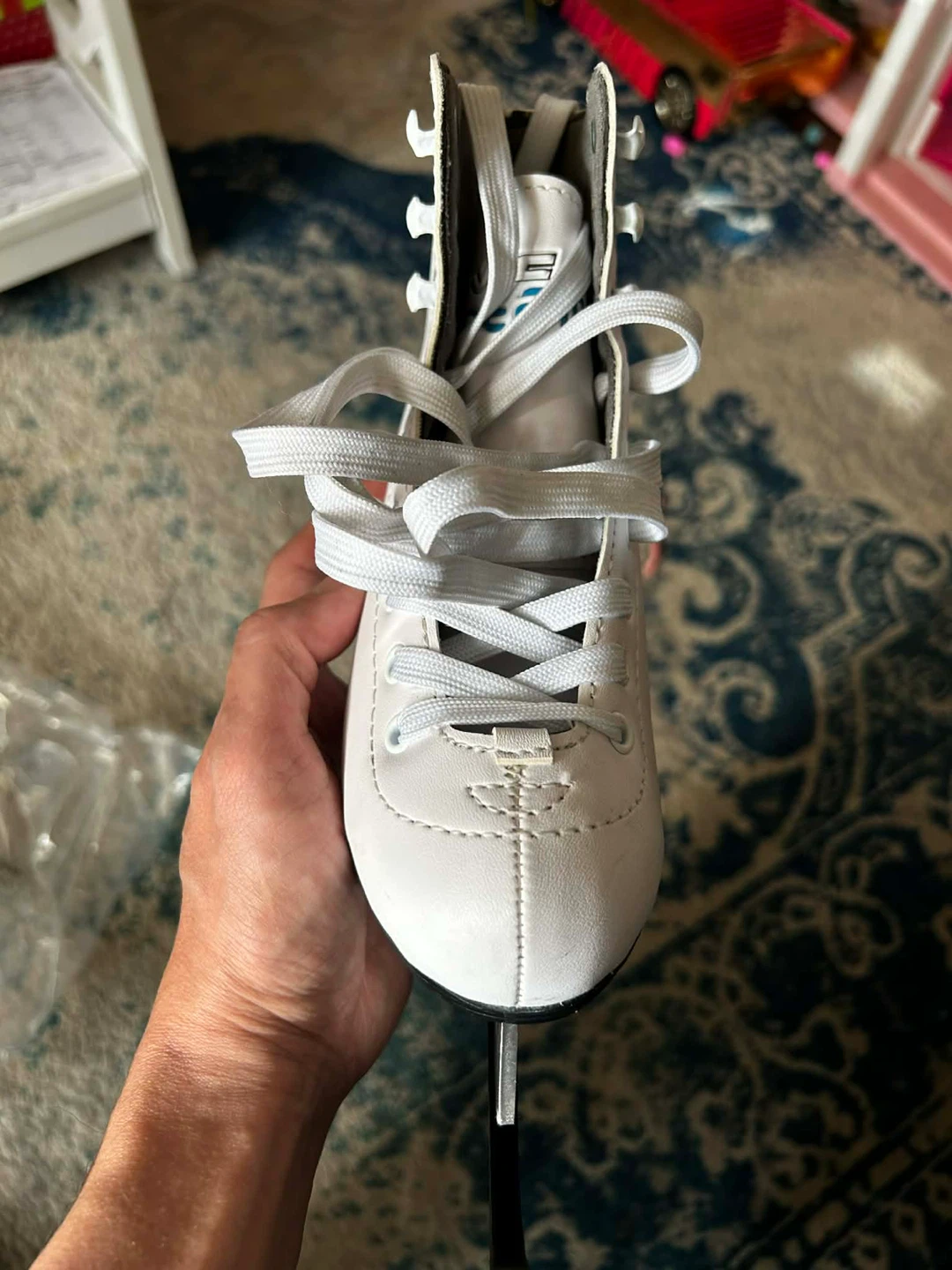White Figure Skates - Size 1 - photo 2