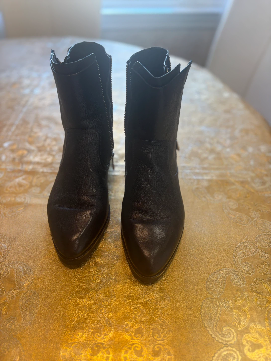 Michael Kors Black Leather Ankle Boots