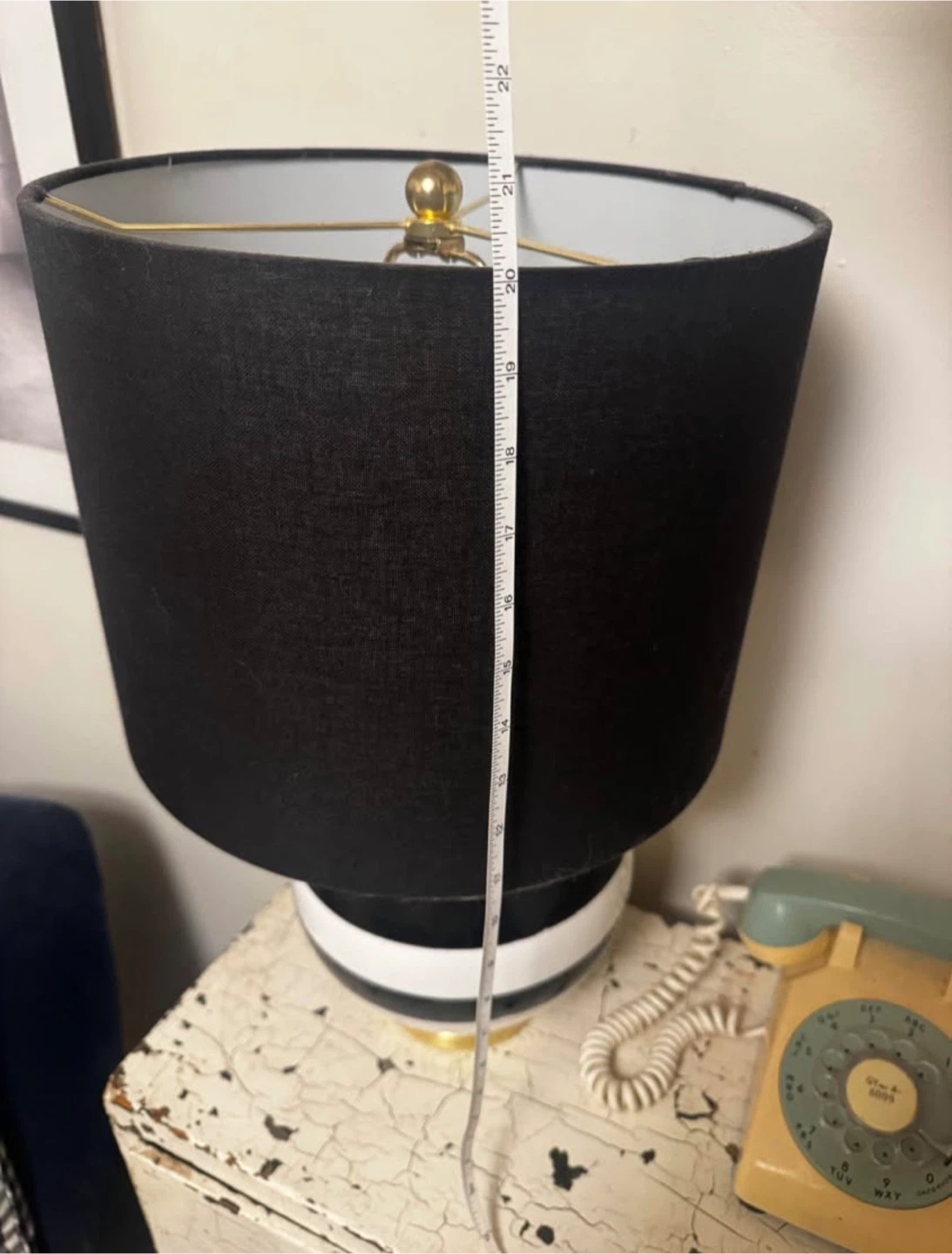 Kate Spade Striped Ball Table Lamp - set of 2 - Black & White - photo 5