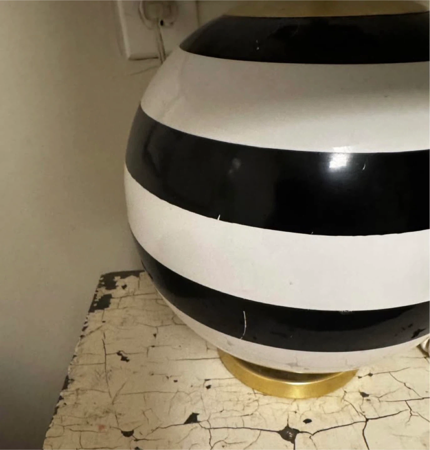 Kate Spade Striped Ball Table Lamp - set of 2 - Black & White - photo 3