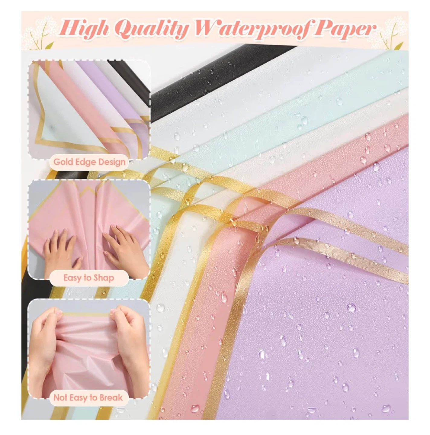 Waterproof Flower Wrapping Paper - photo 4