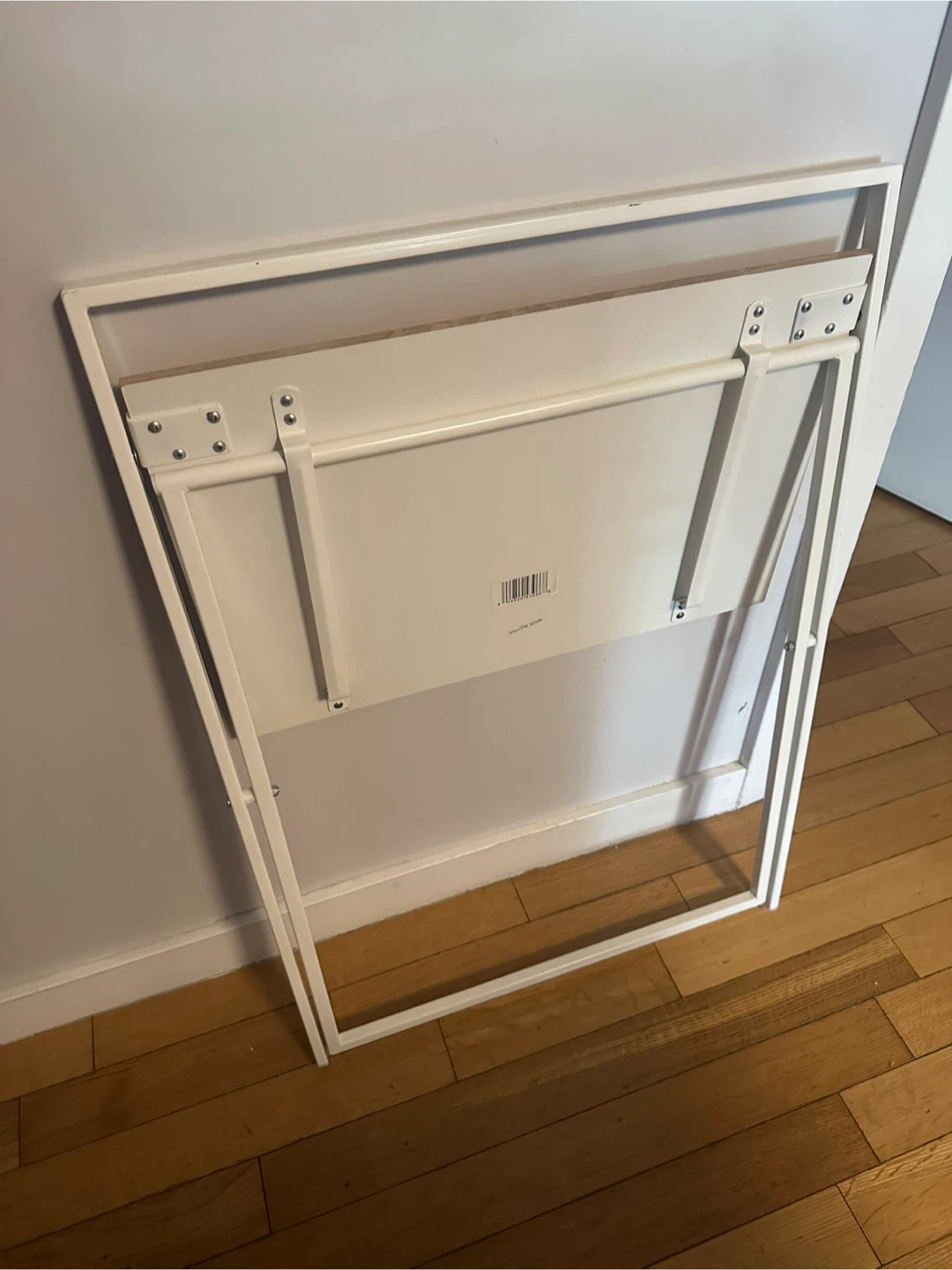 Folding Desk - White Frame, Wood Top 25"x35" - photo 4