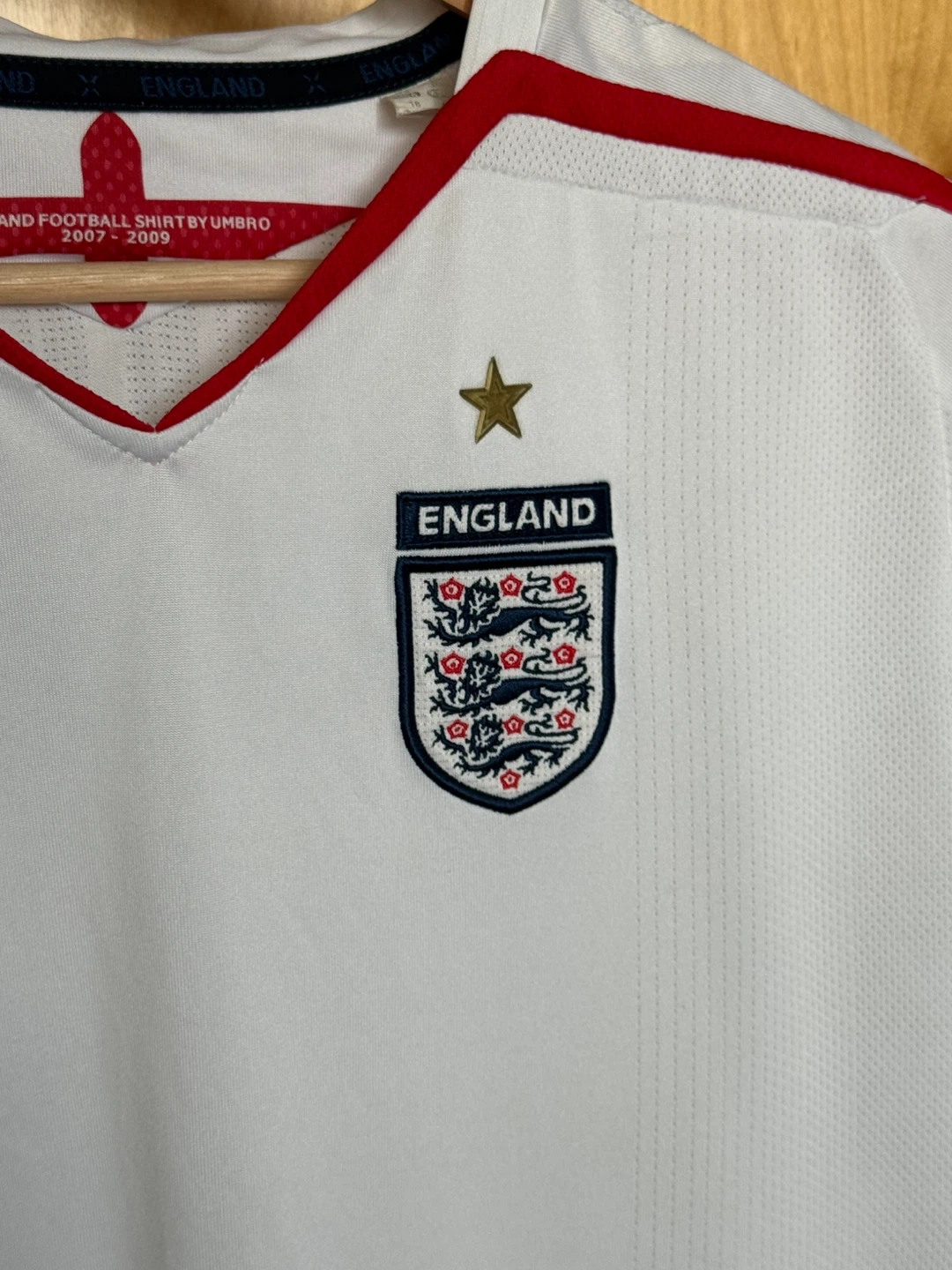 Umbro England Football Shirt 2007-2009 - photo 2