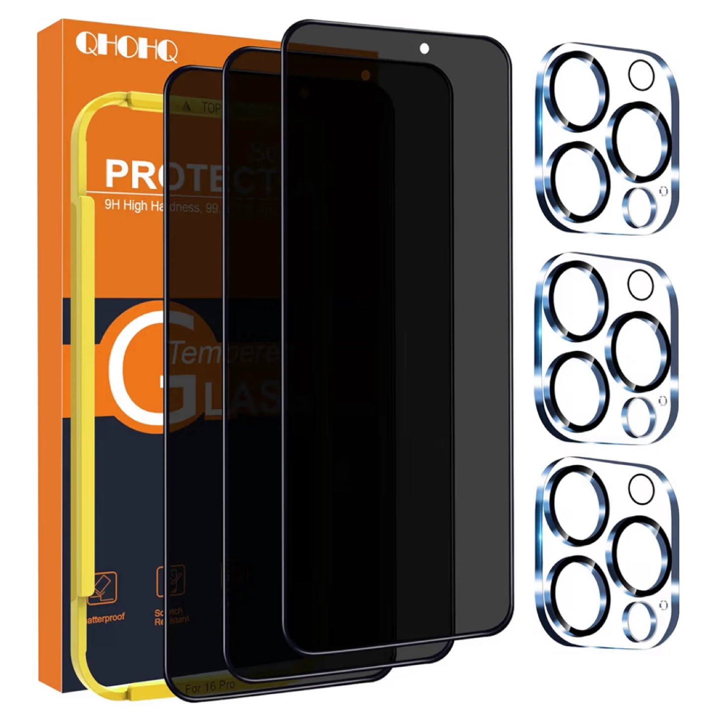 iPhone 16 Pro Screen 6.3 Protector privacy screen 3-Pack