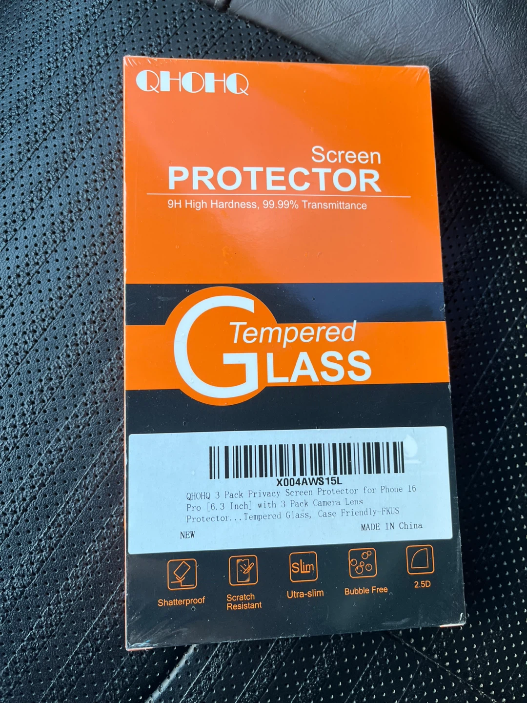 iPhone 16 Pro Screen 6.3 Protector privacy screen 3-Pack - photo 2