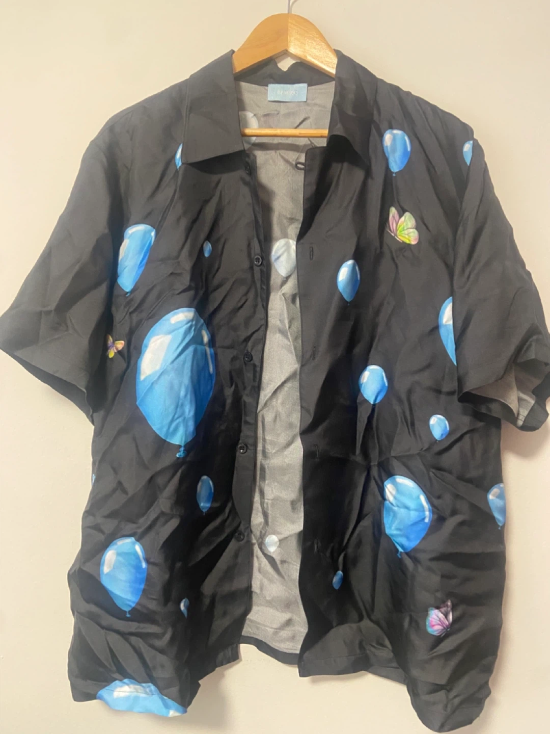 Black Balloon Print Shirt