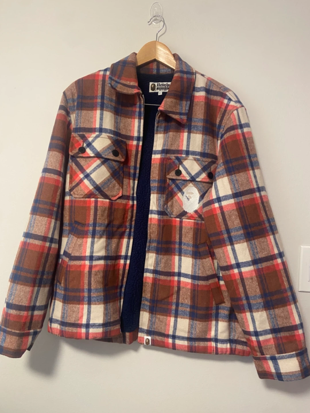 BAPE Plaid Jacket - Size XL