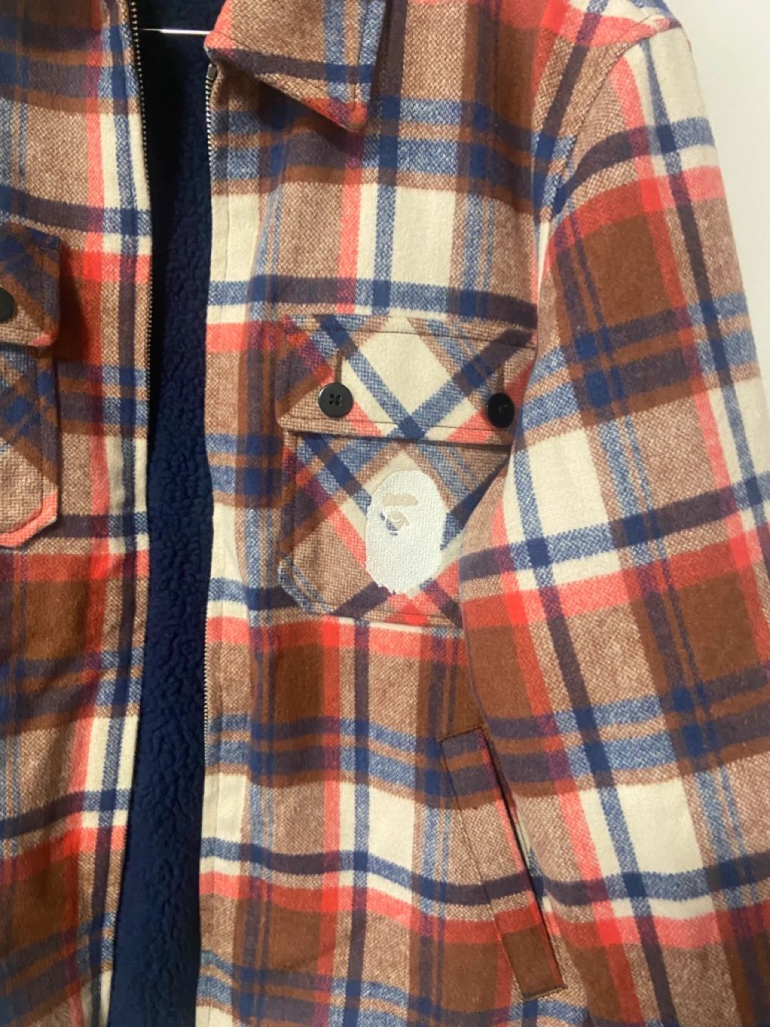 BAPE Plaid Jacket - Size XL - photo 3