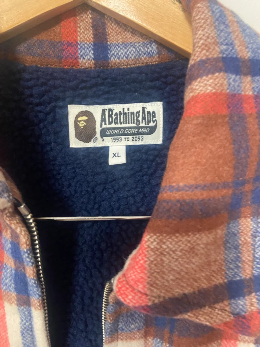 BAPE Plaid Jacket - Size XL - photo 2