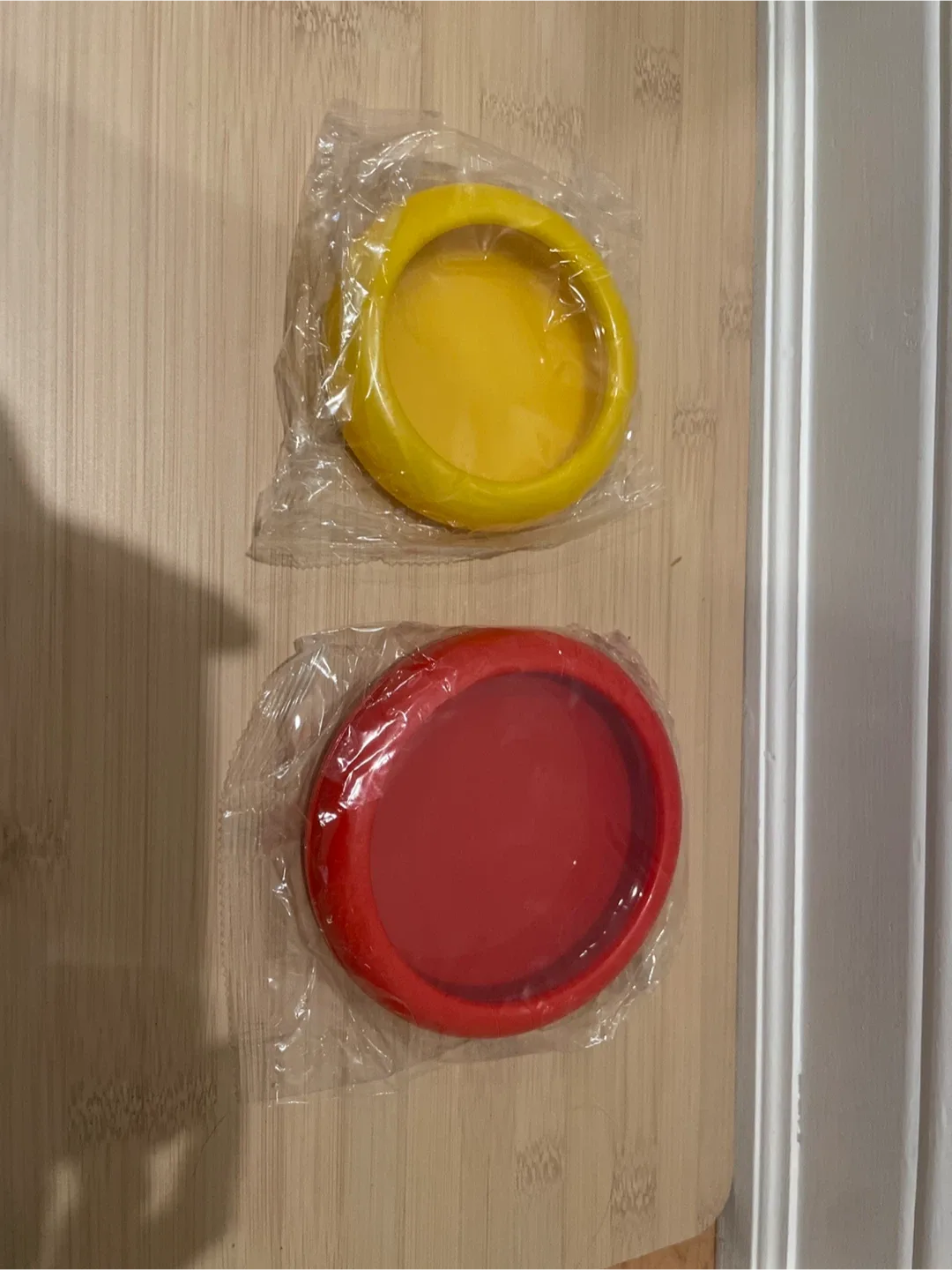 New IKEA Round Food Container - Yellow & Red