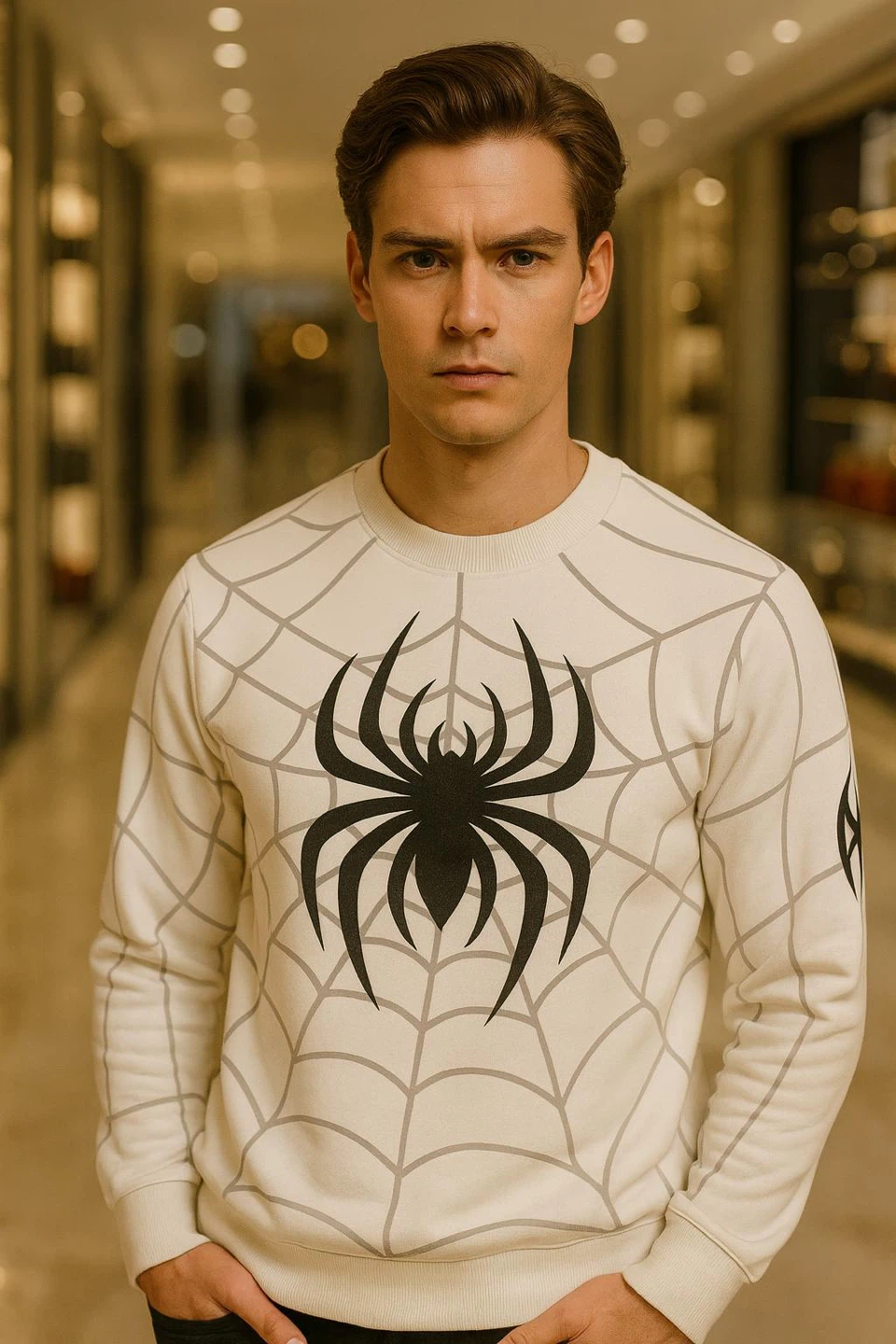 Spider-Man Web Pattern Sweatshirt - photo 5