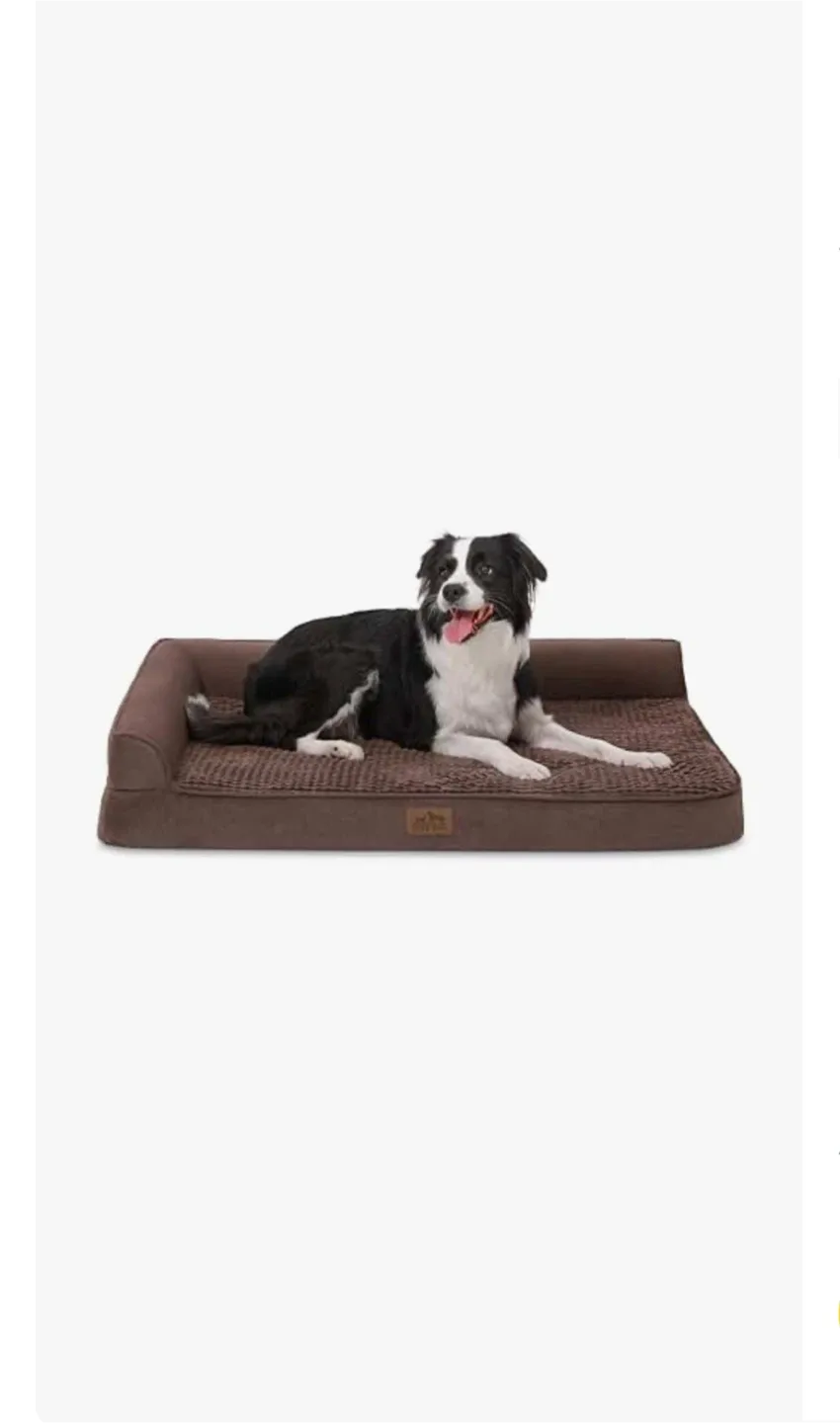 COZY KISS Brown Dog Bed